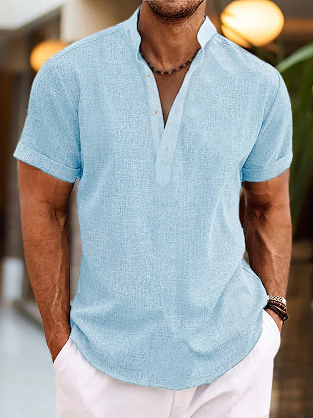 Miles | Men's V-Neck Polo Shirt