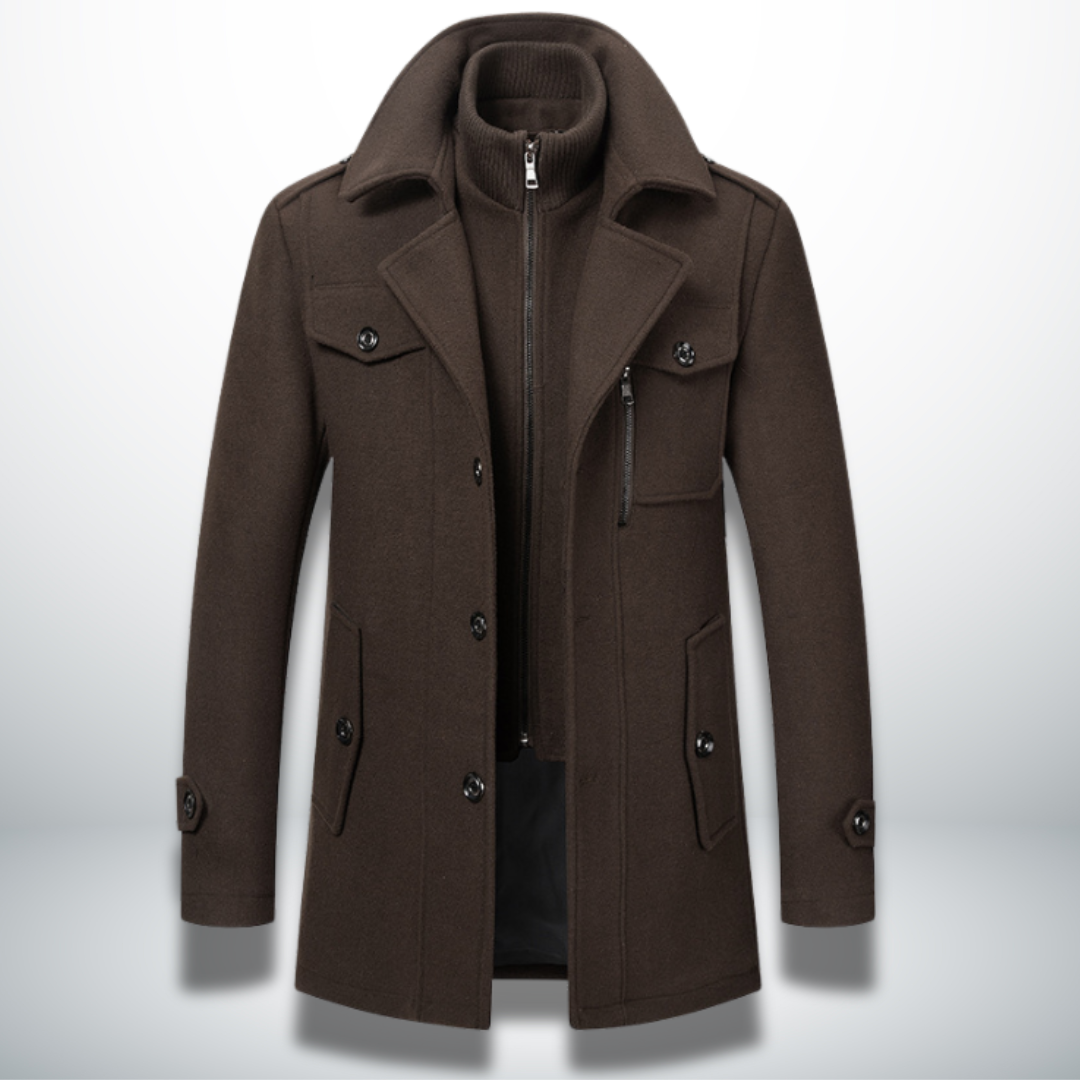 Roland | Men's Slim Fit Wool Blend Winter Coat