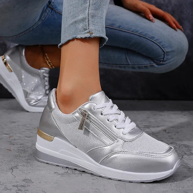 Rosalind | Women's Metallic Platform Sneakers