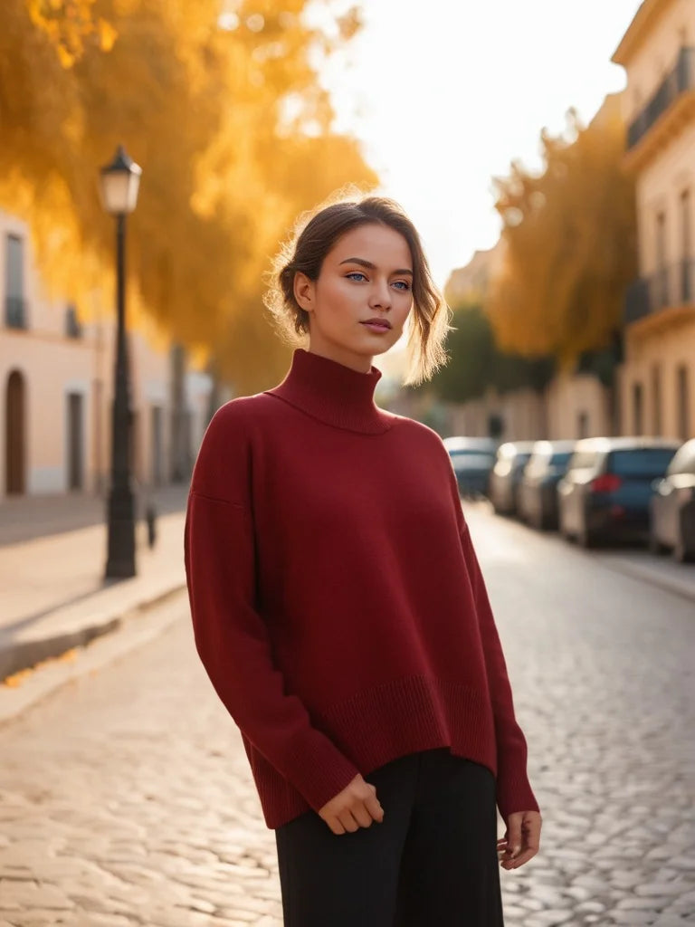 Rosetta | Women's Oversized Mock Neck Jumper