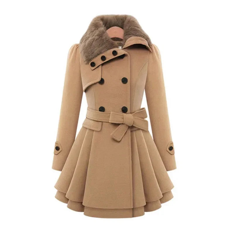 Marlowe | Women's Double-Breasted Belted Winter Coat