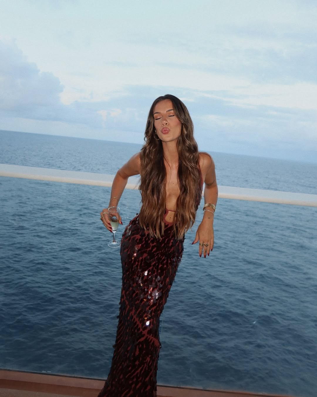 Veronica | Women's Sleeveless Sequin Maxi Prom Dress