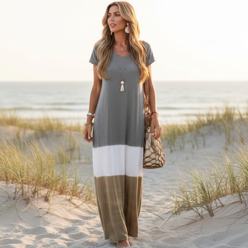 Willow | Women's Boho V-Neck Maxi Dress
