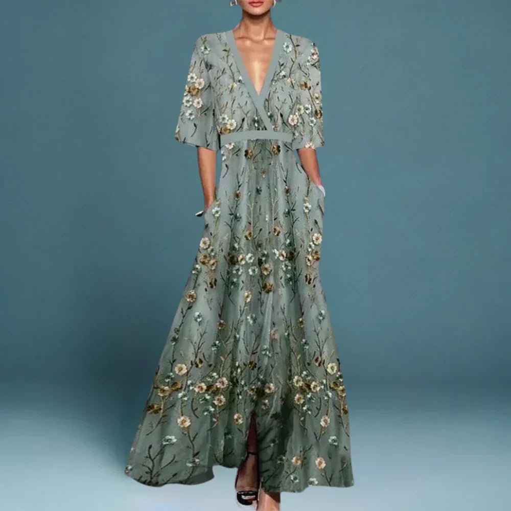 Matilda | Women's Floral Print Maxi Dress