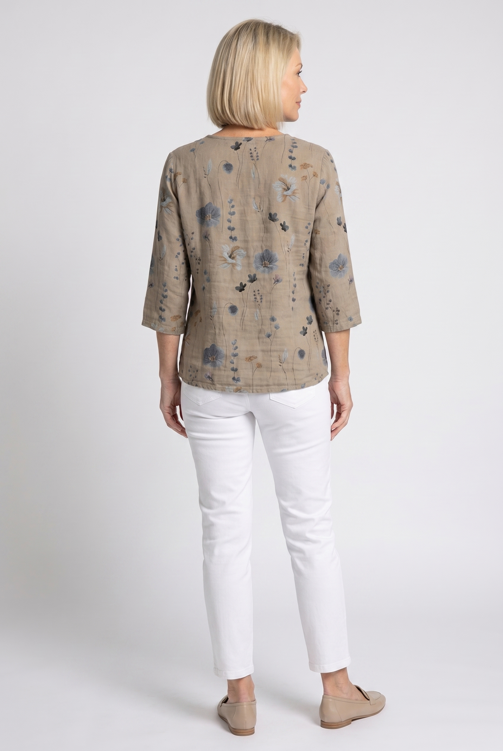 Iris | Women's Floral V-Neck Summer Blouse
