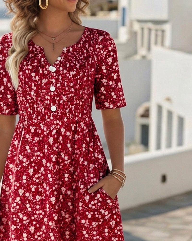 Primrose | Women's Floral V-Neck Summer Dress