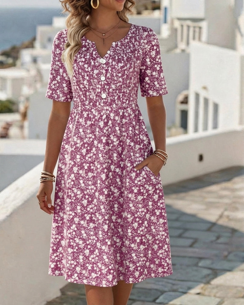 Primrose | Women's Floral V-Neck Summer Dress