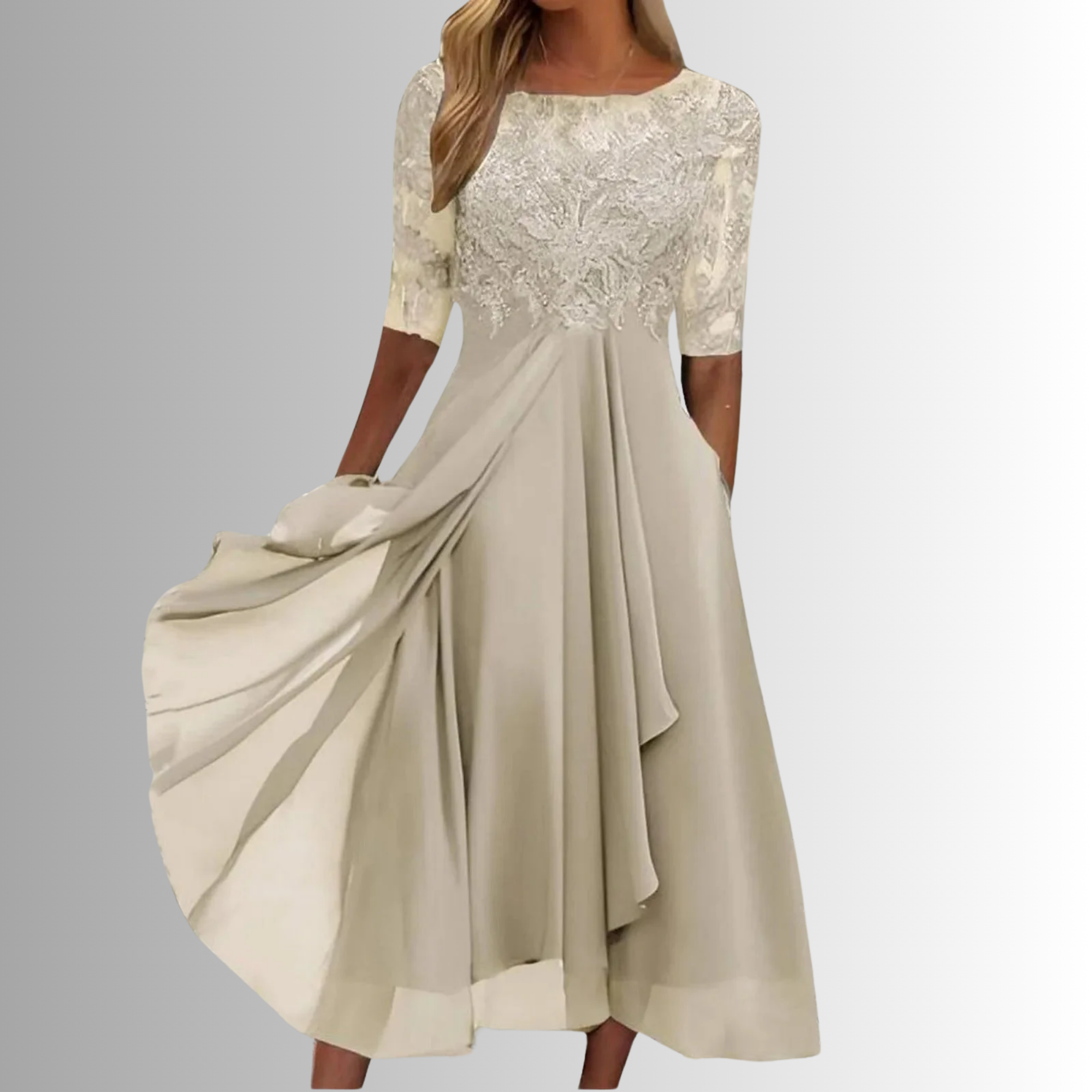 Florence | Women's Lace Maxi Wedding Guest Dress
