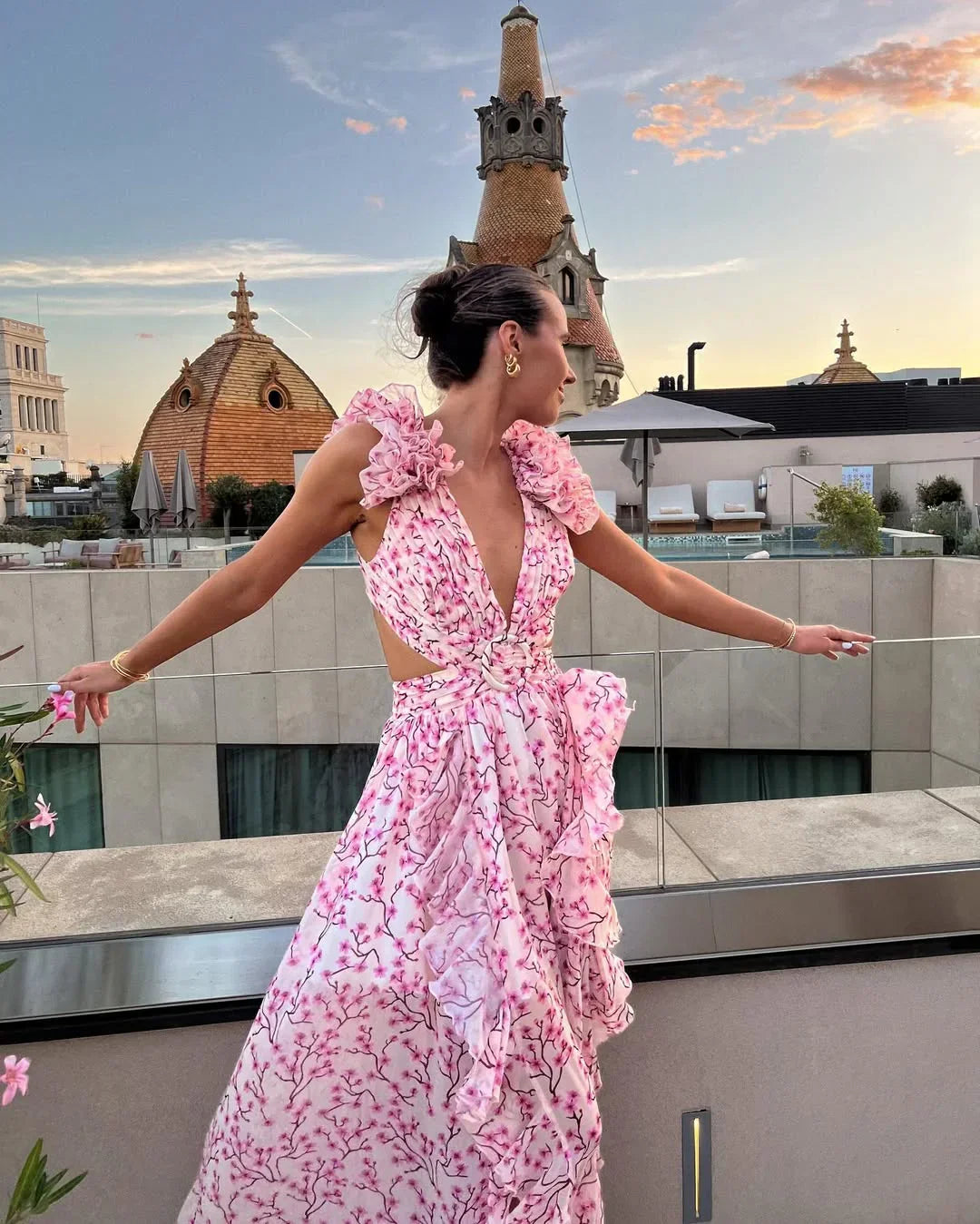 Blythe | Women's Sleeveless Floral Maxi Summer Dress