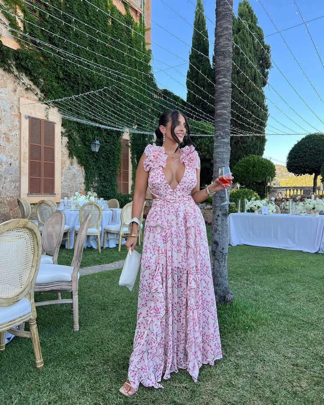 Blythe | Women's Sleeveless Floral Maxi Summer Dress