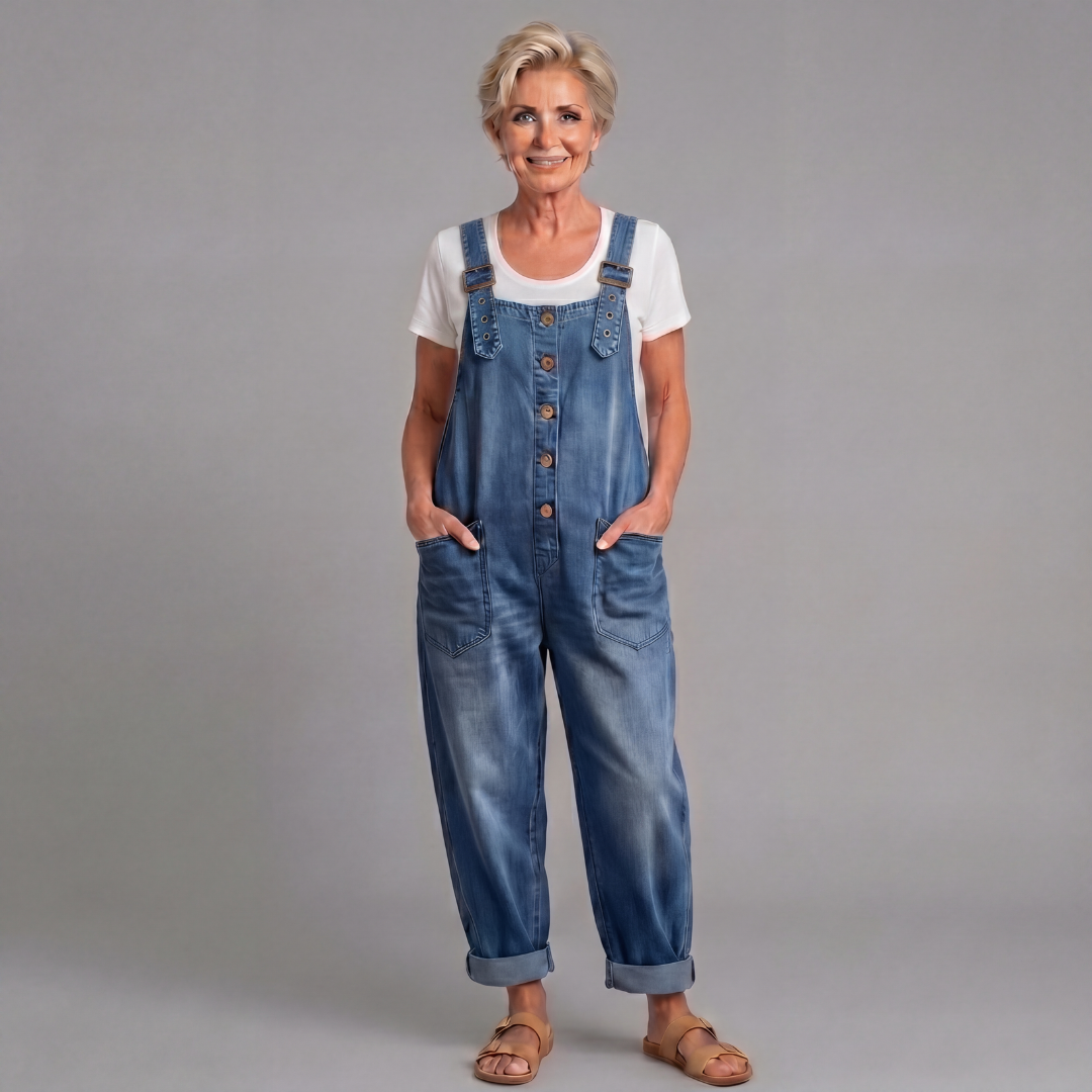 Lottie | Women's Vintage Wide-Leg Overalls
