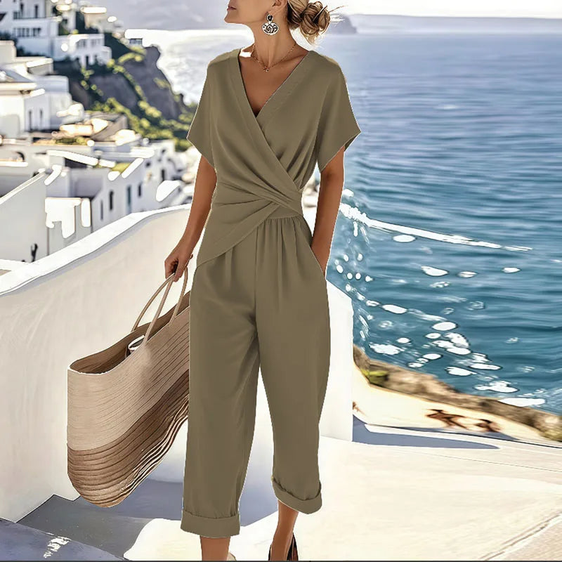 Imogen | Women's Wrap Front Two Piece Set