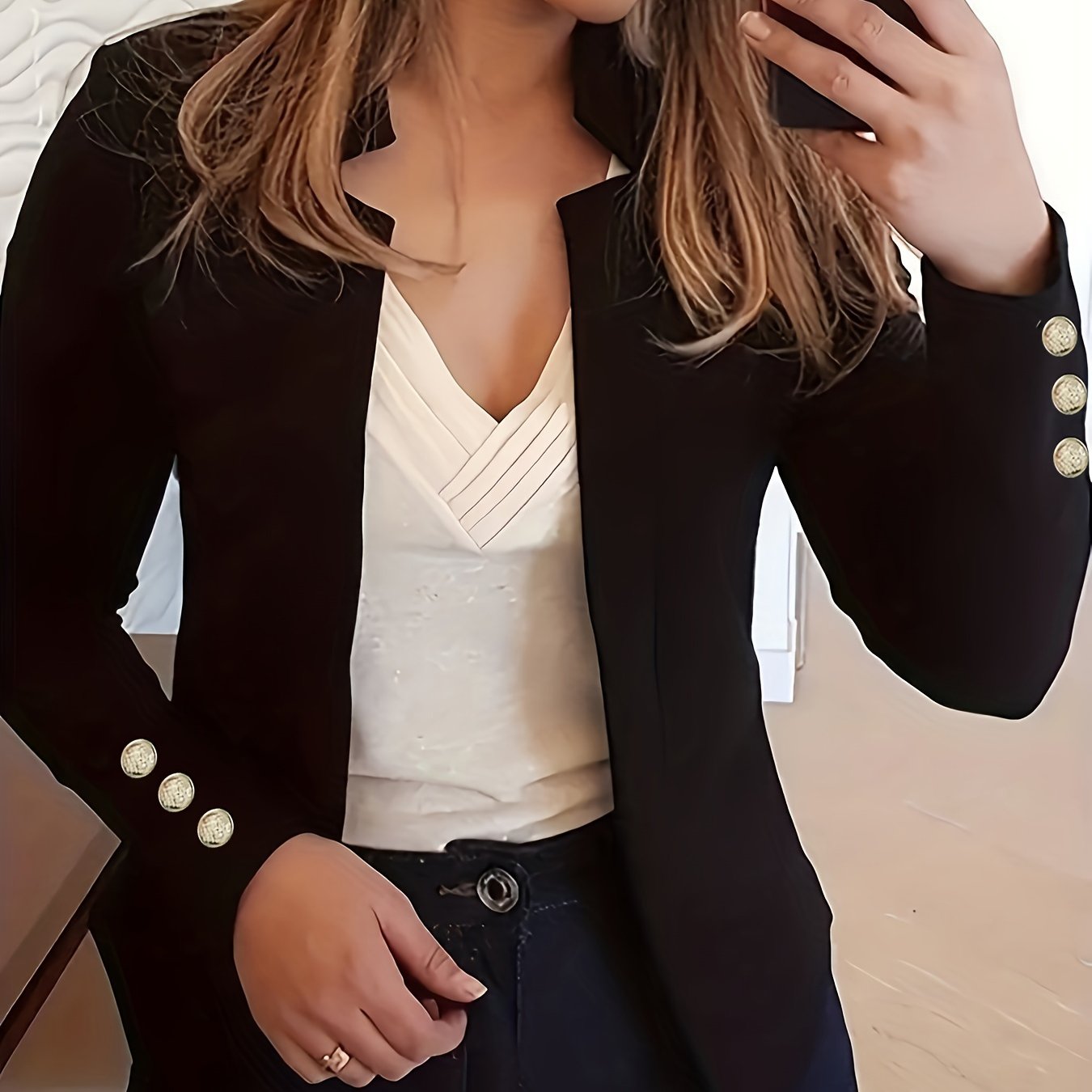Agatha | Women's Open Front Tailored Blazer