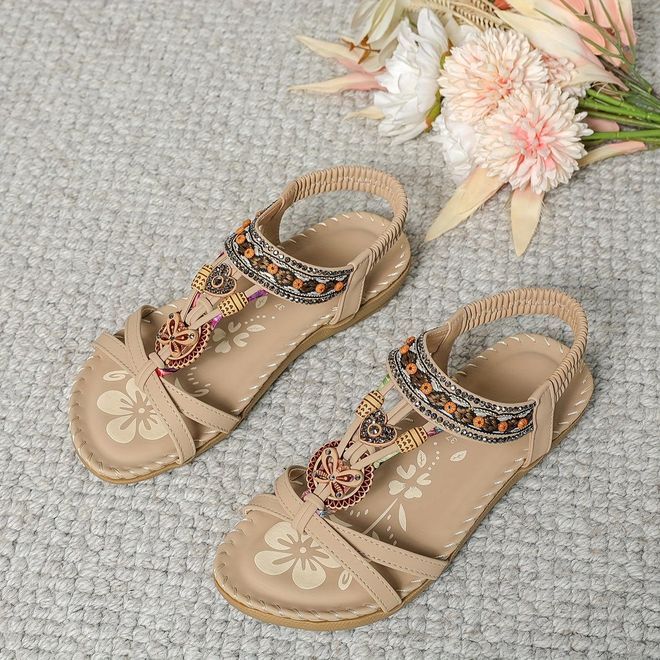 Wren | Women's Boho Flat Summer Sandals