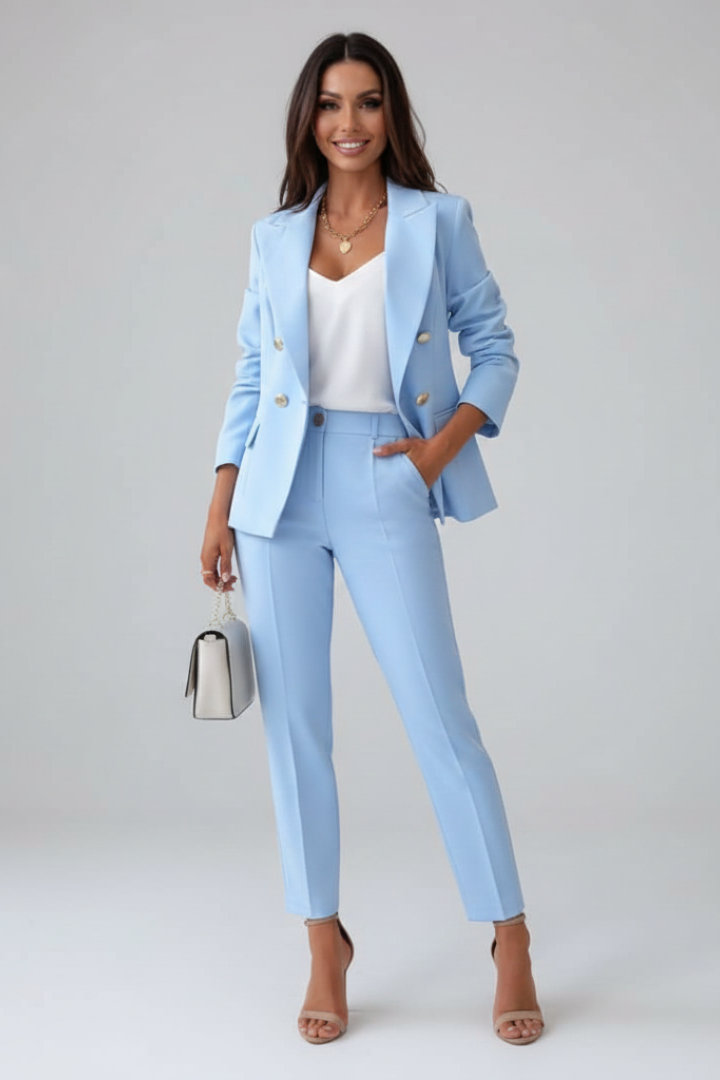 Eleanor | Women's Notched Lapel Pant Suit Set