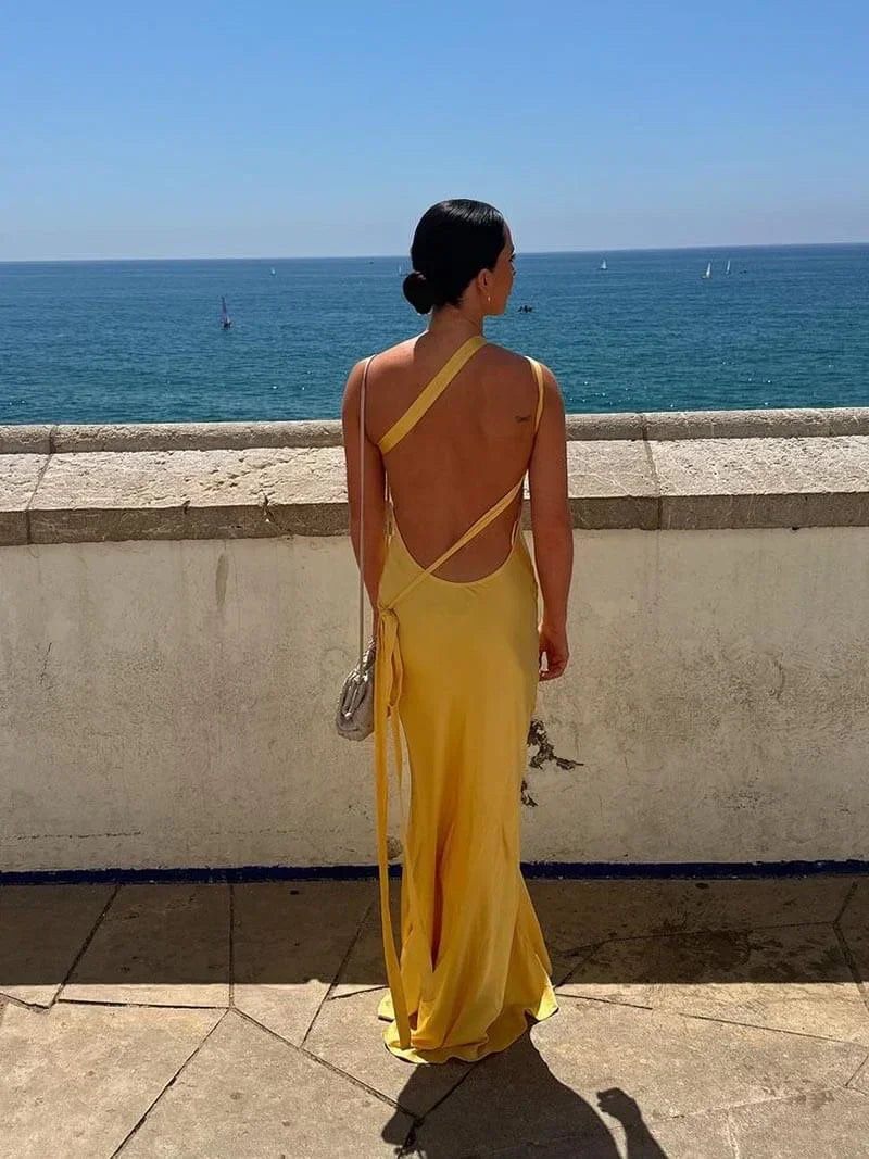 Nadia | Women's Backless Maxi Dress