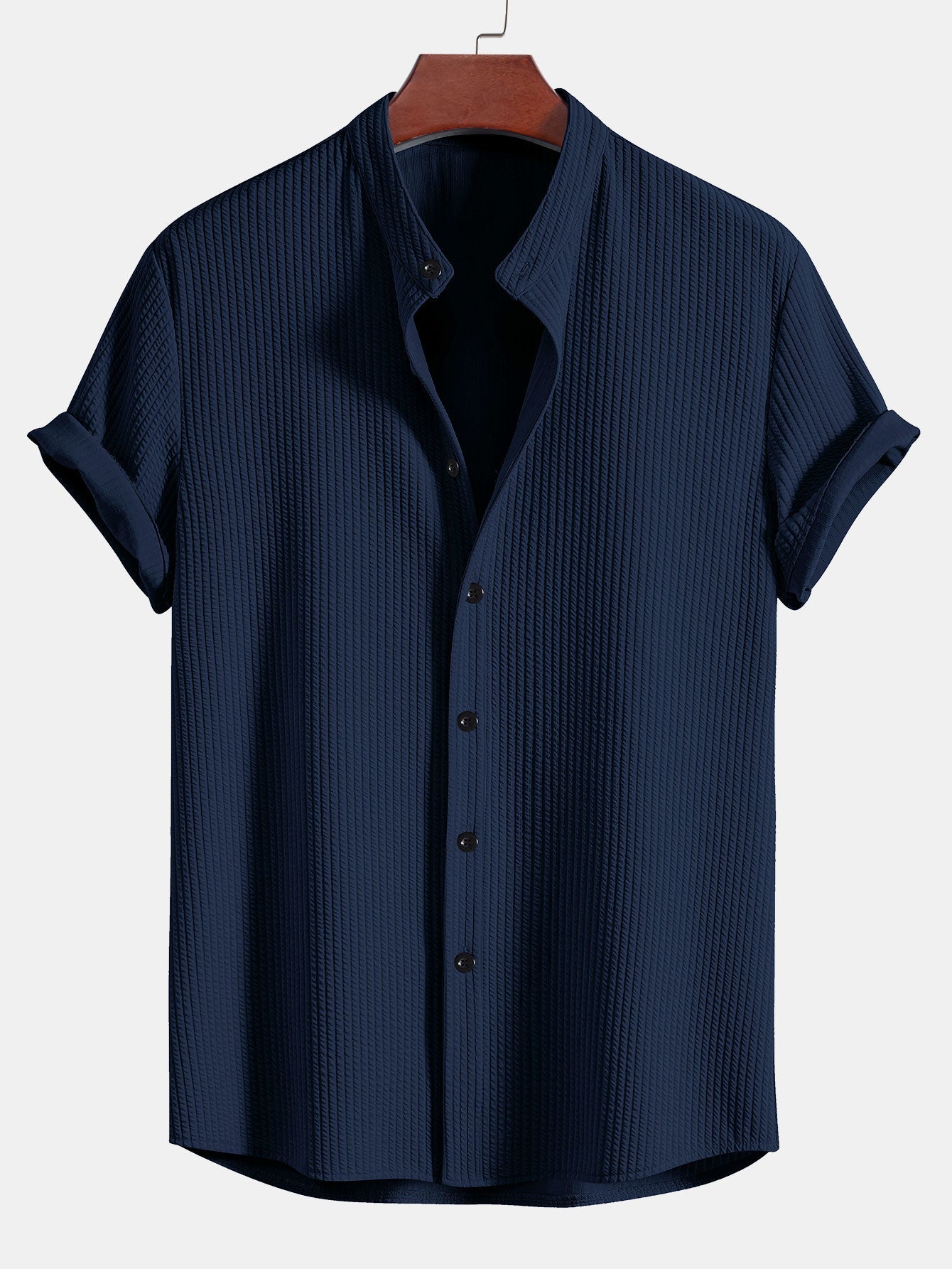 Cecil | Men's Muscle Fit Ribbed Summer Shirt