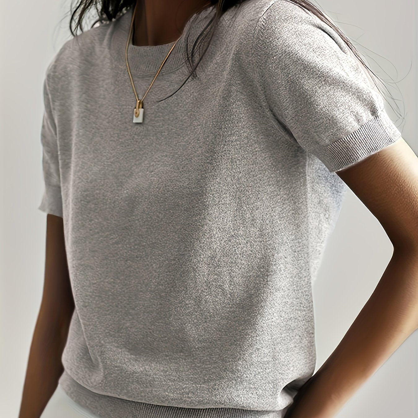 Maude | Women's Short Sleeve Round Neck Summer Top