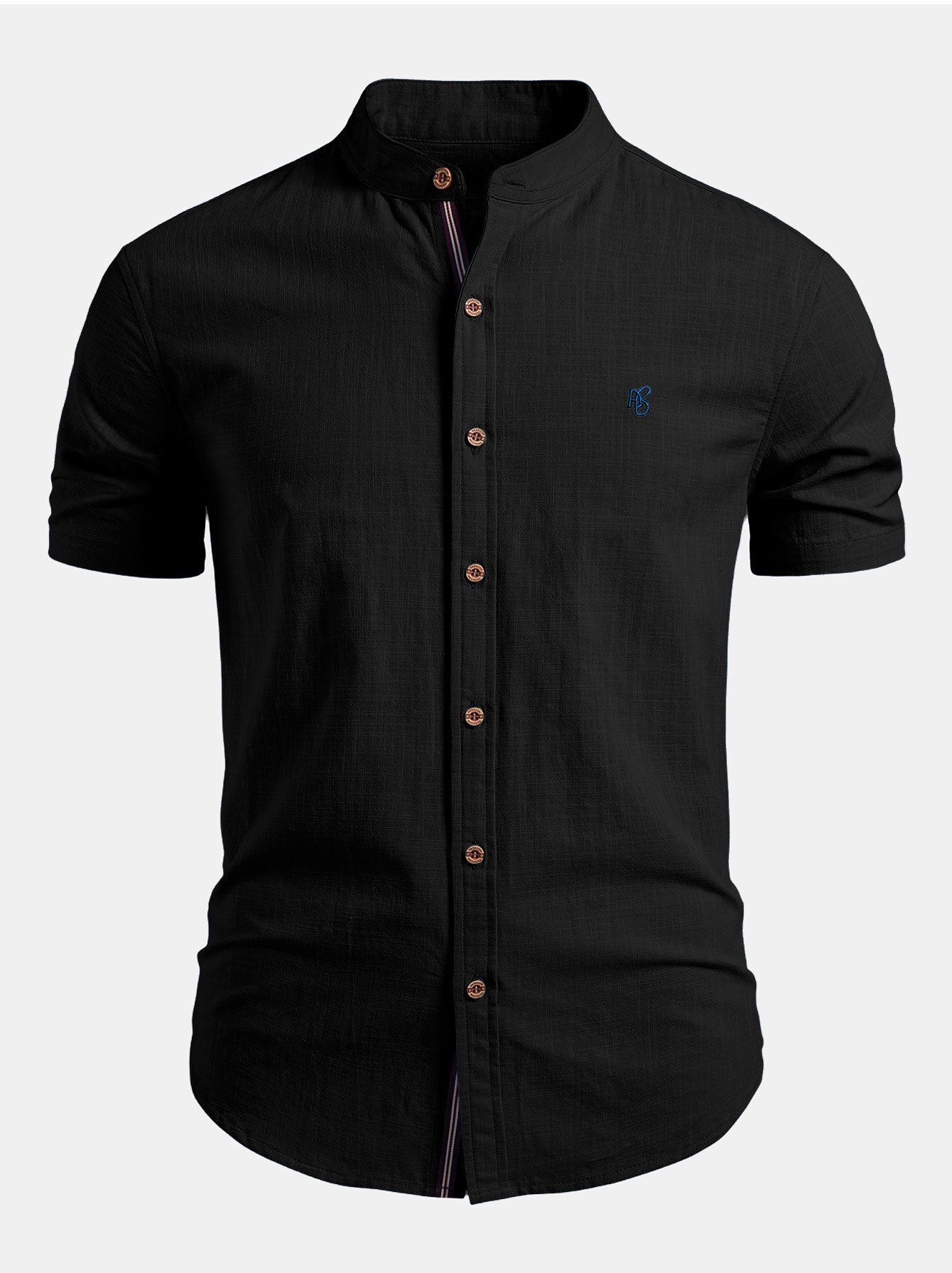 Digby | Men's Stand Collar Short Sleeve Summer Shirt