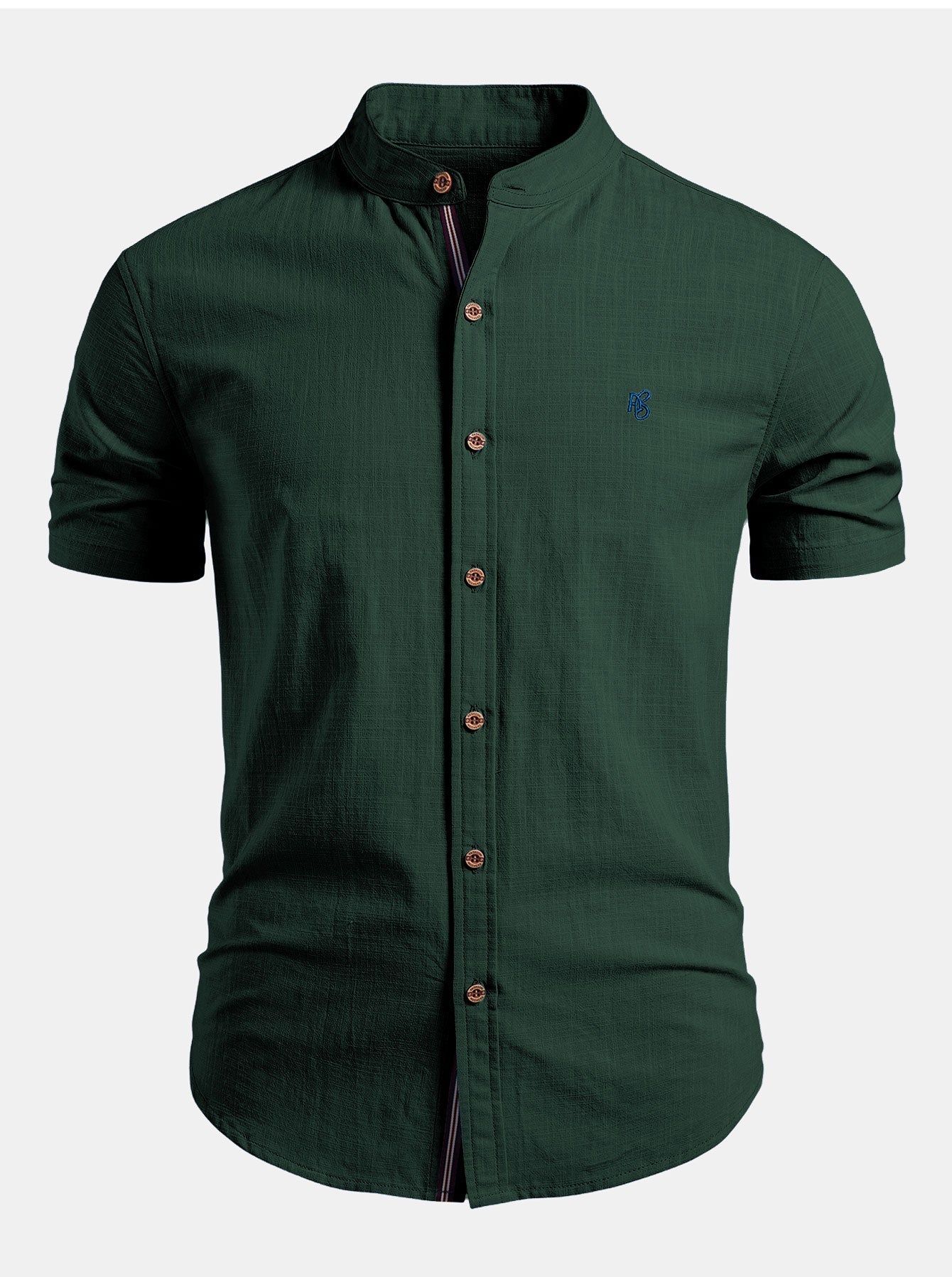 Digby | Men's Stand Collar Short Sleeve Summer Shirt