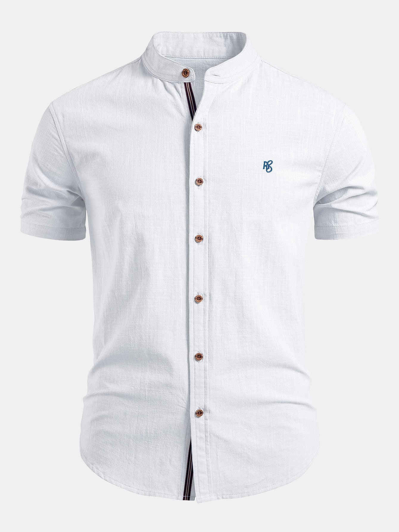 Digby | Men's Stand Collar Short Sleeve Summer Shirt