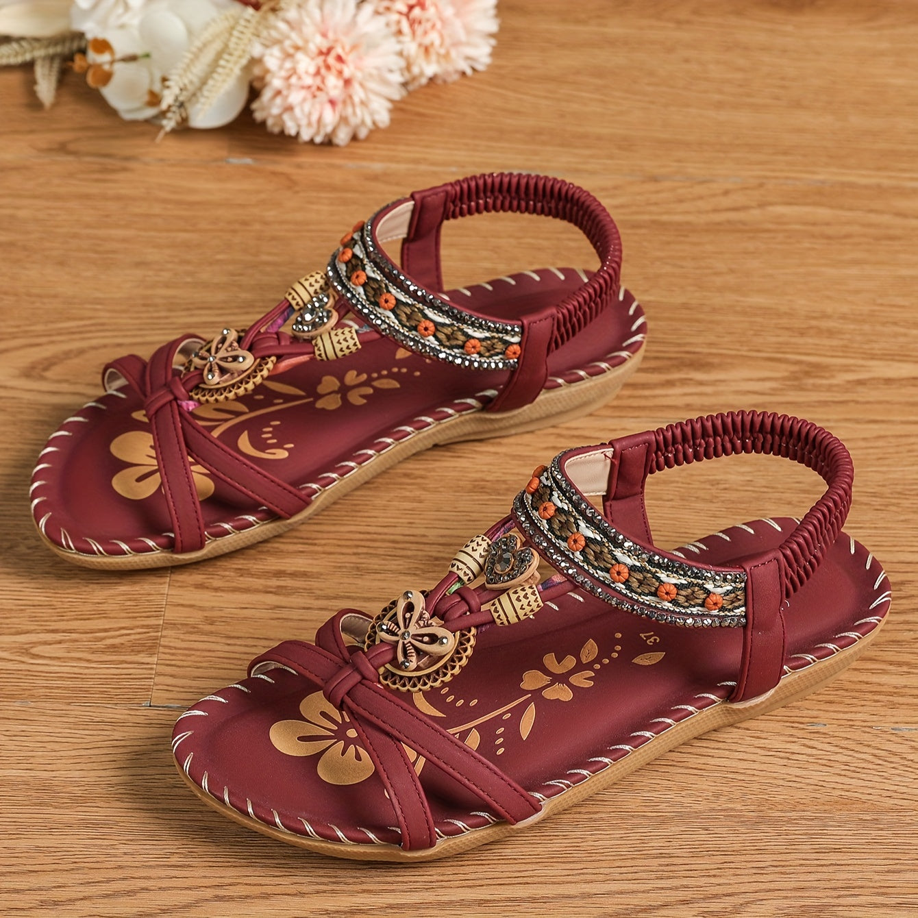 Wren | Women's Boho Flat Summer Sandals