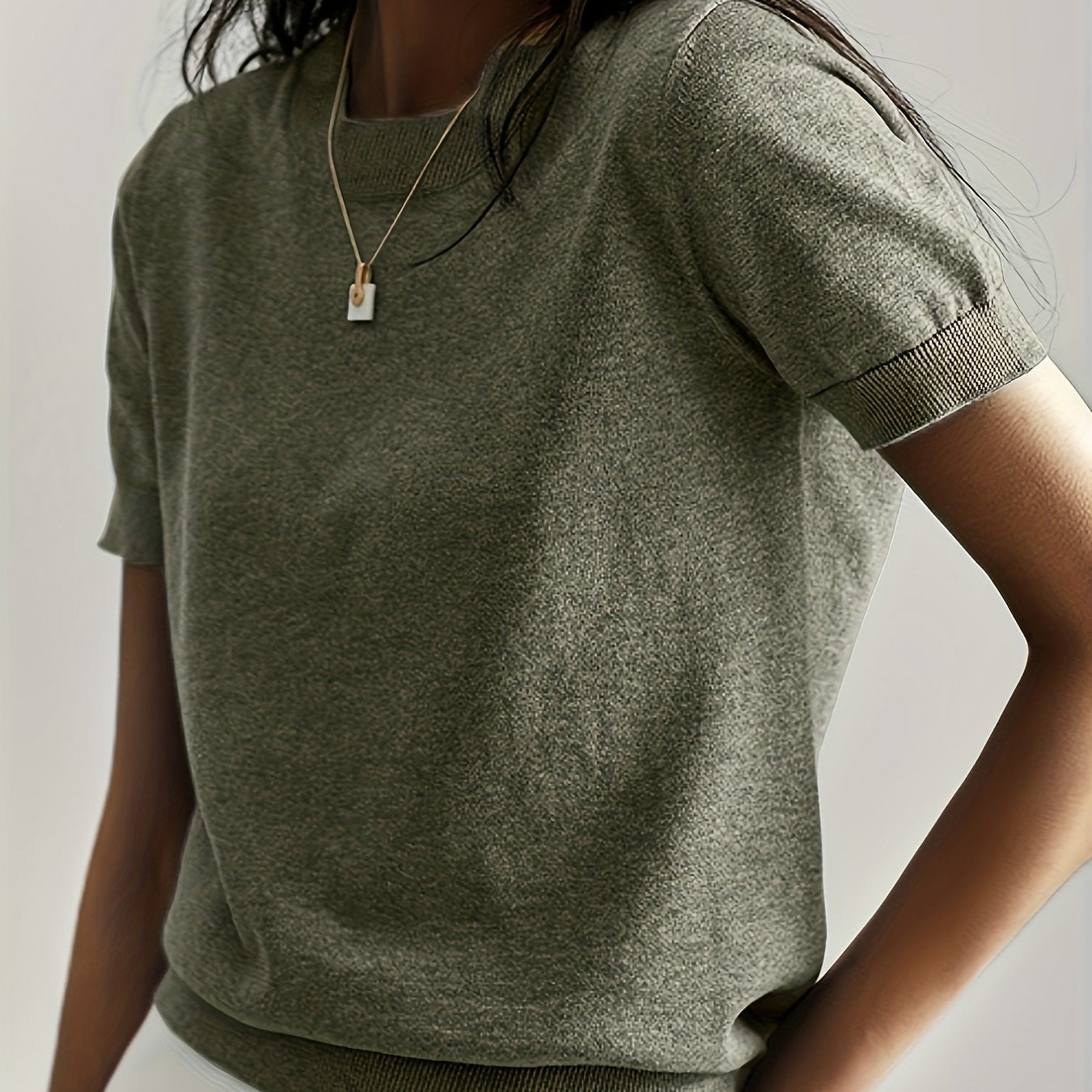 Maude | Women's Short Sleeve Round Neck Summer Top