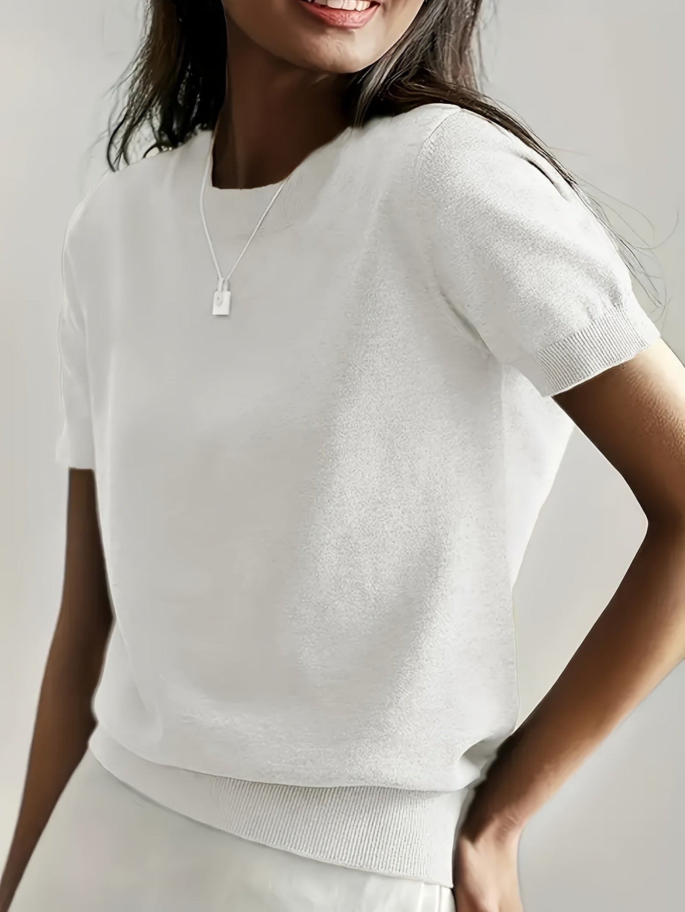 Maude | Women's Short Sleeve Round Neck Summer Top