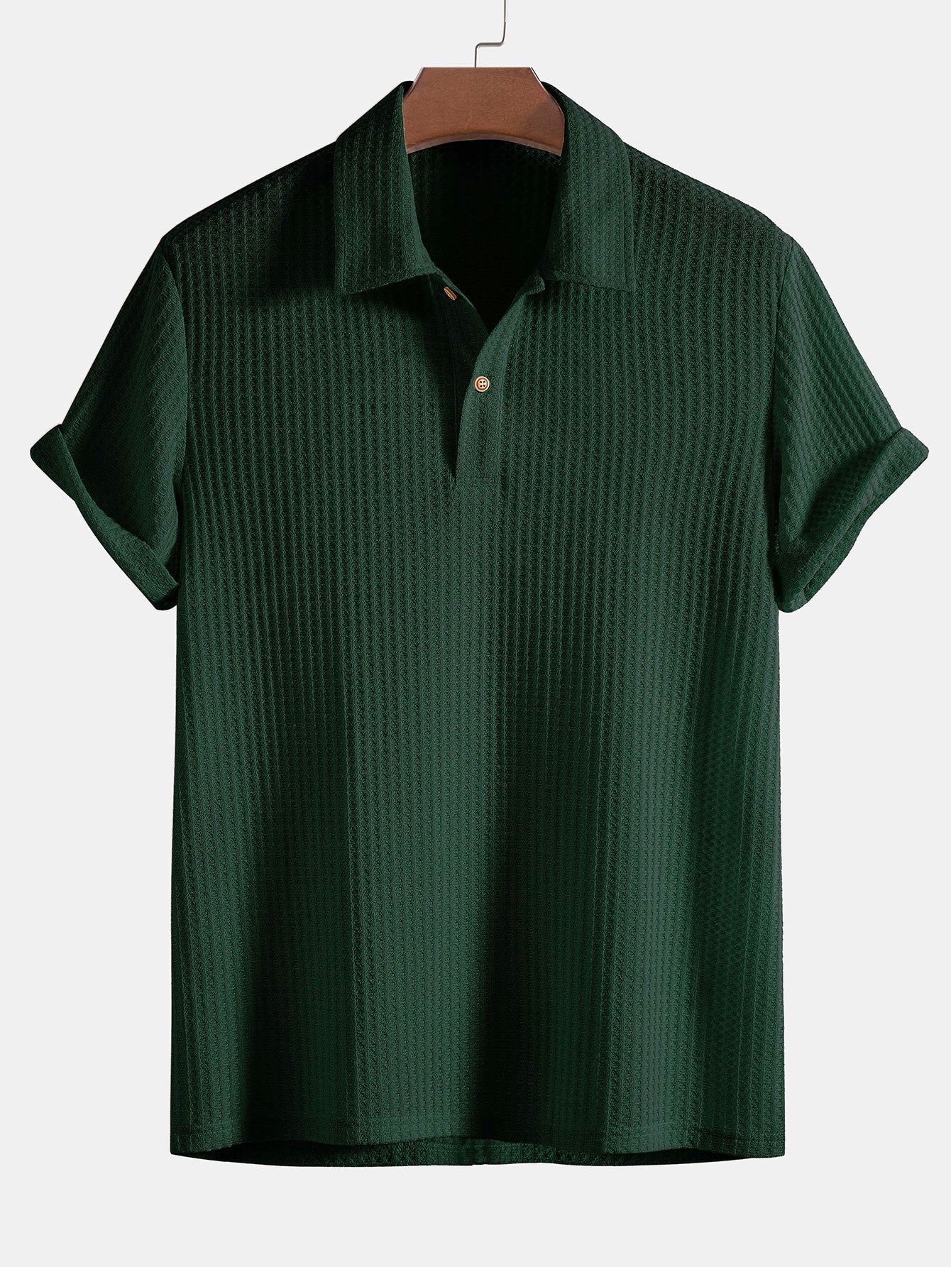 Tobias | Men's Waffle Texture Polo Shirt
