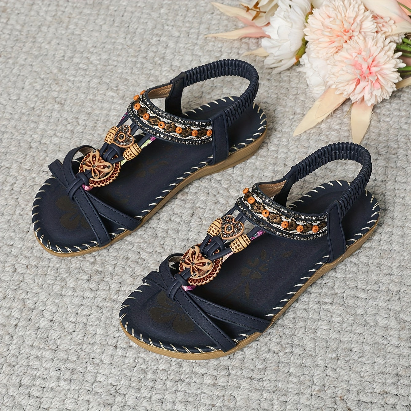 Wren | Women's Boho Flat Summer Sandals