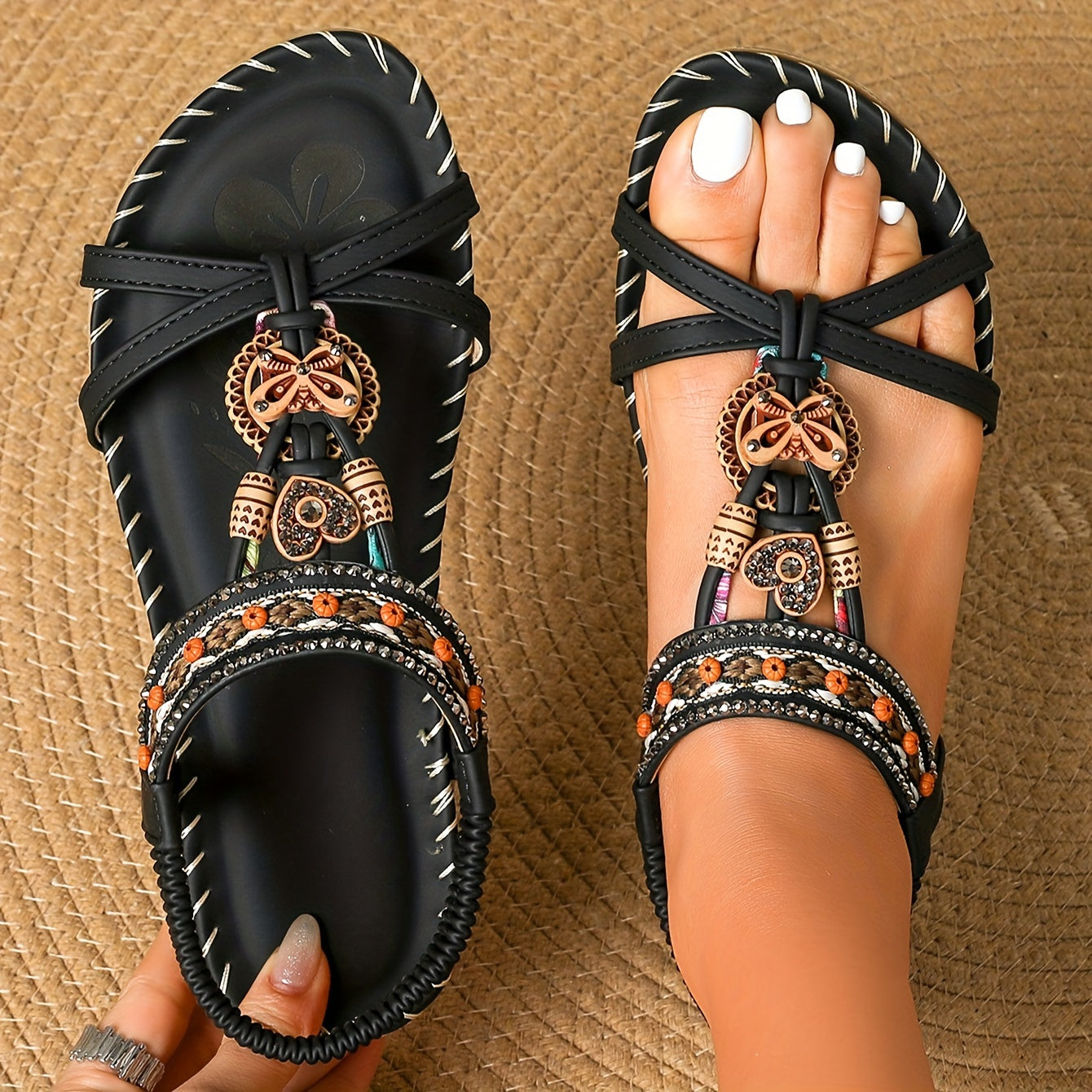Wren | Women's Boho Flat Summer Sandals