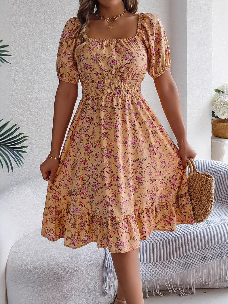 Bonnie | Women's Square Neck Floral Dress