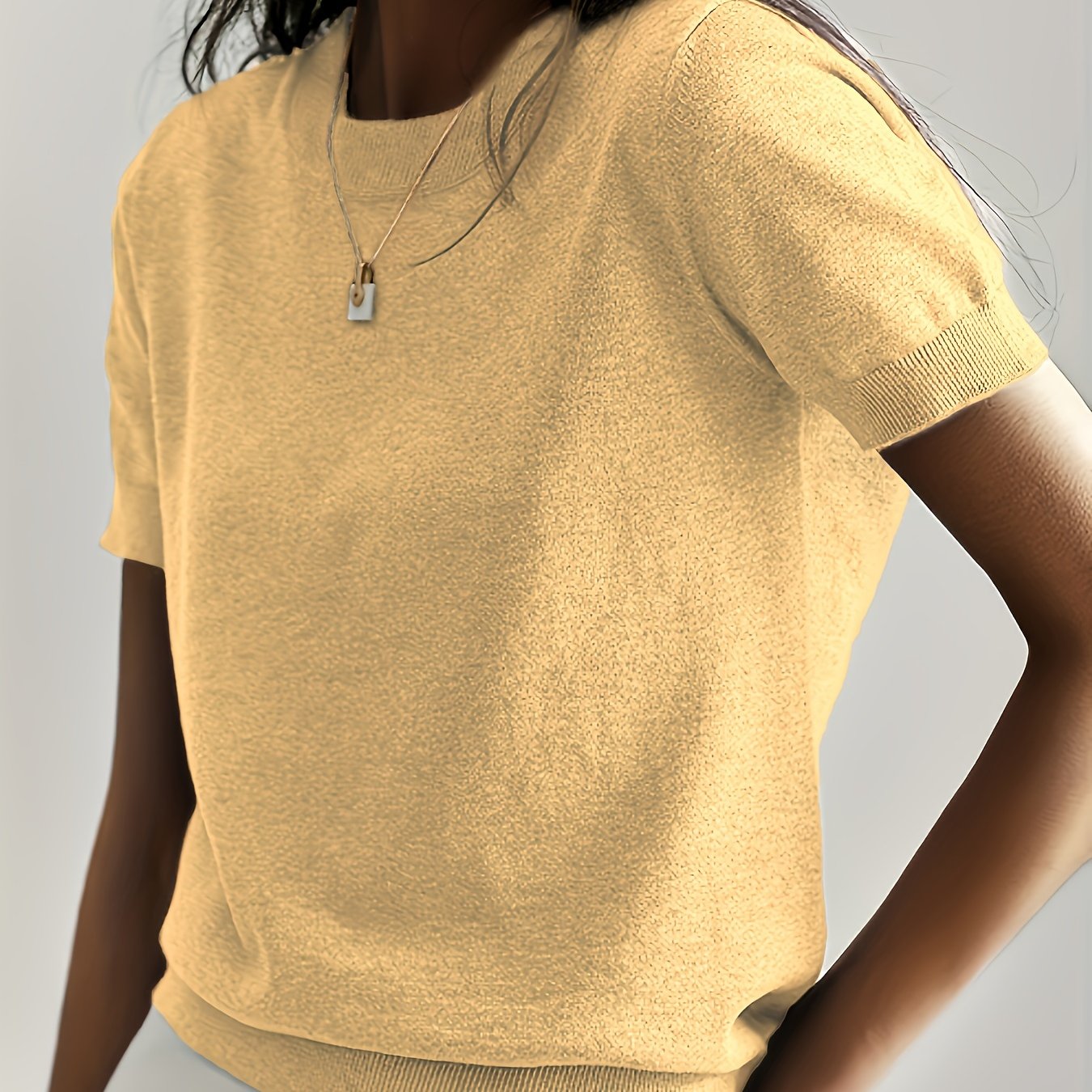 Maude | Women's Short Sleeve Round Neck Summer Top