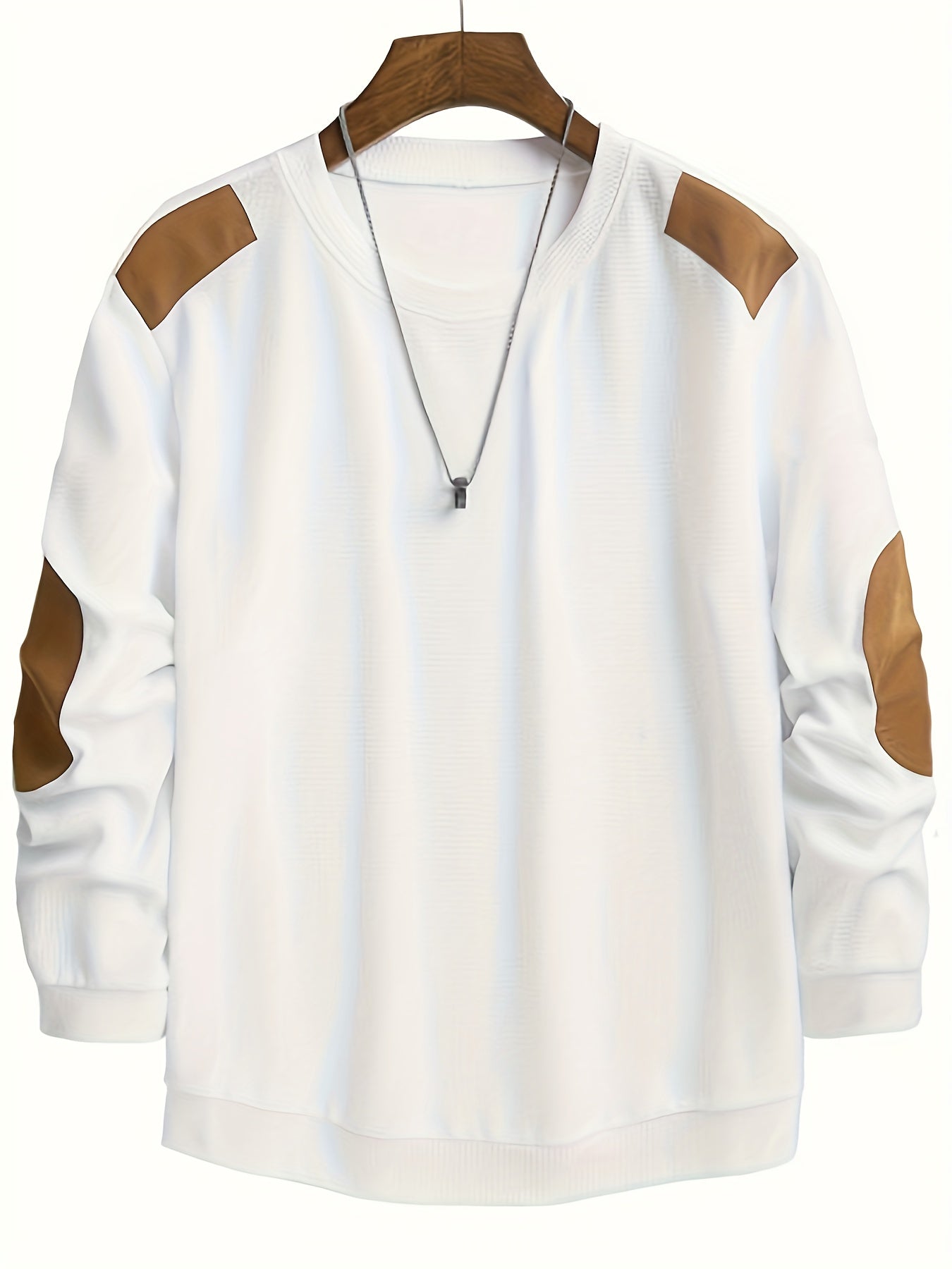 Aaron | Men's Textured Elbow-Patch Pullover