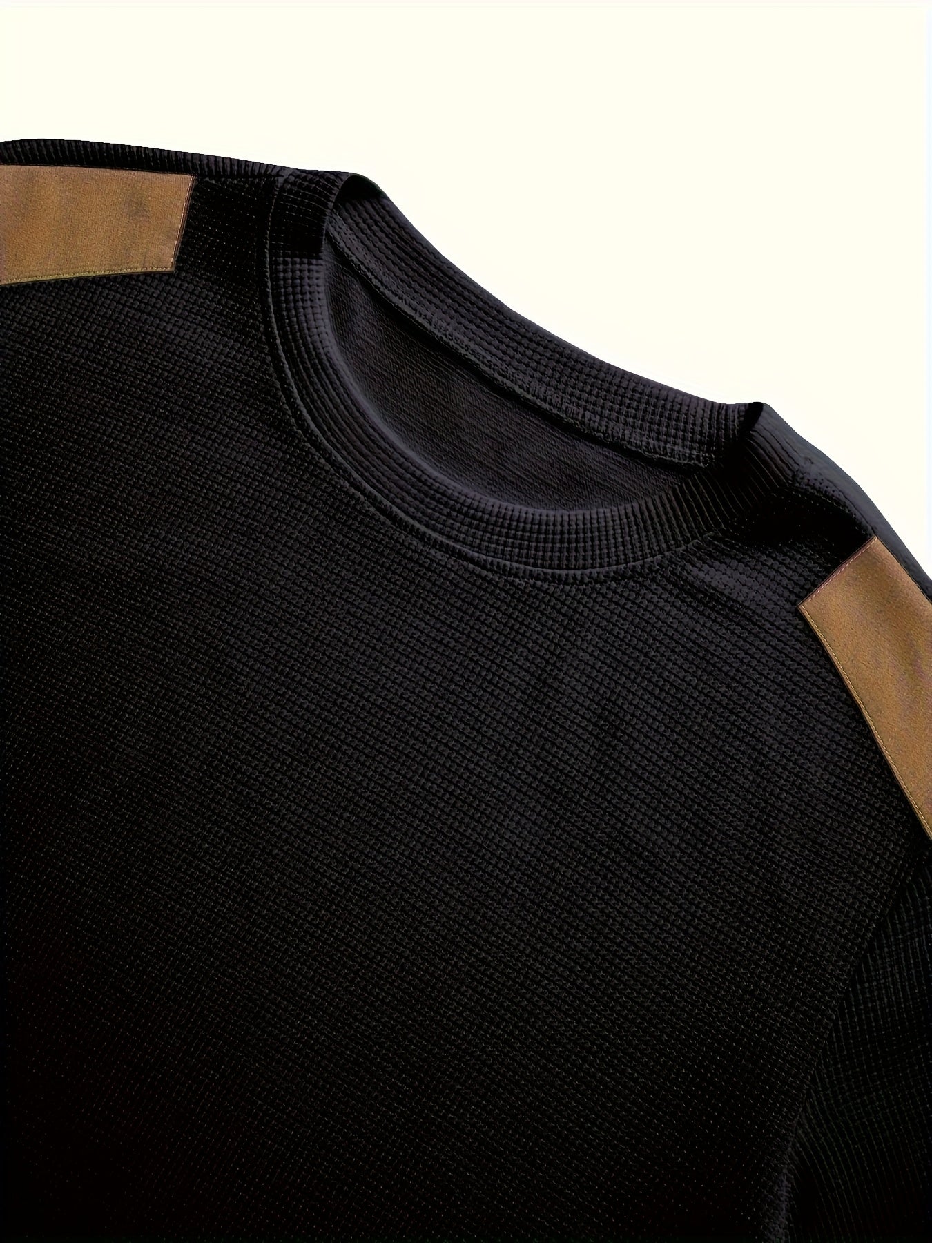 Aaron | Men's Textured Elbow-Patch Pullover