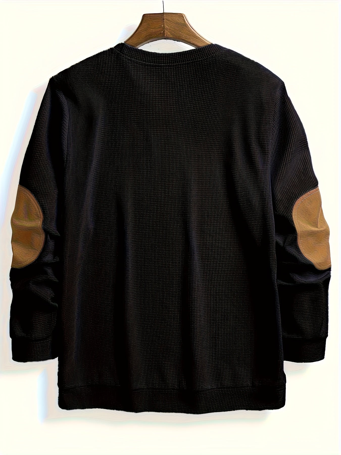 Aaron | Men's Textured Elbow-Patch Pullover