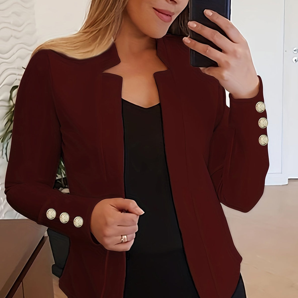 Agatha | Women's Open Front Tailored Blazer