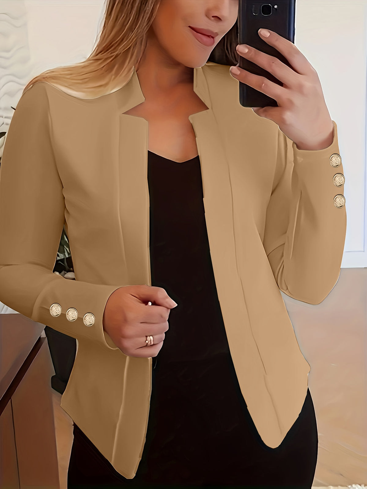 Agatha | Women's Open Front Tailored Blazer