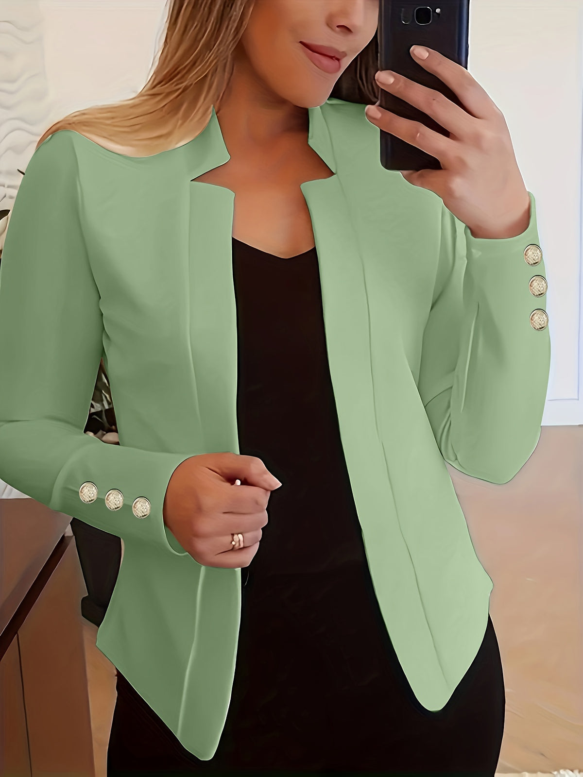 Agatha | Women's Open Front Tailored Blazer