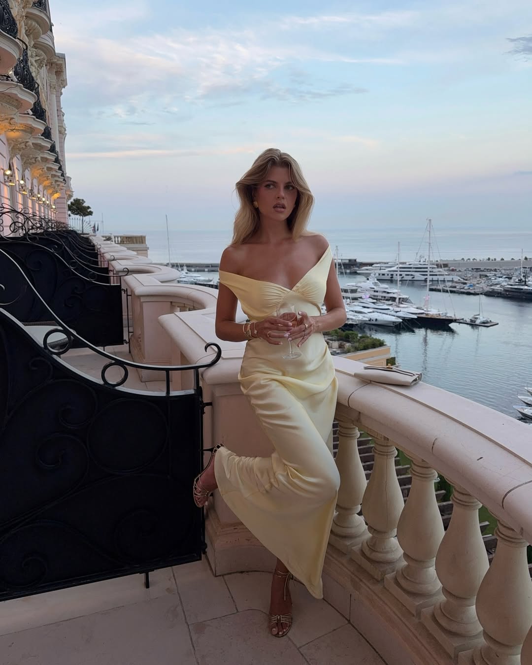Alicia | Women’s Satin Off-Shoulder Maxi Dress