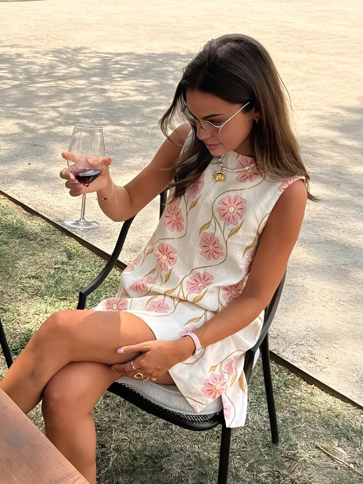 Bess | Women's Sleeveless Floral Mini Summer Dress