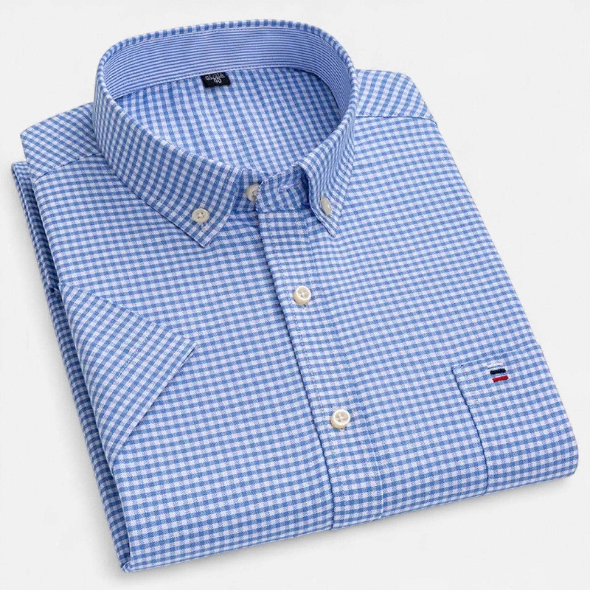 Basil | Men's Short-Sleeve Textured Shirt