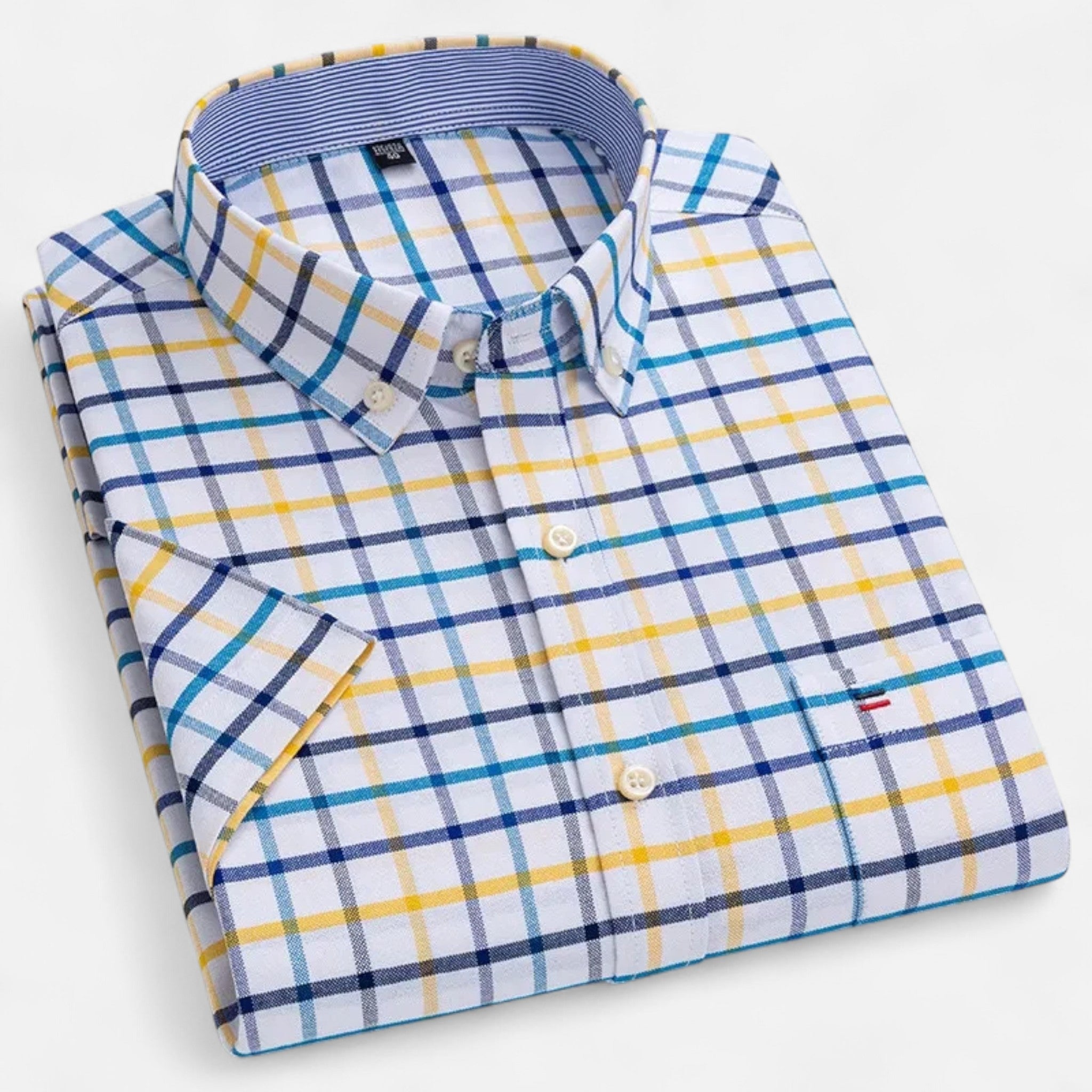 Basil | Men's Short-Sleeve Textured Shirt
