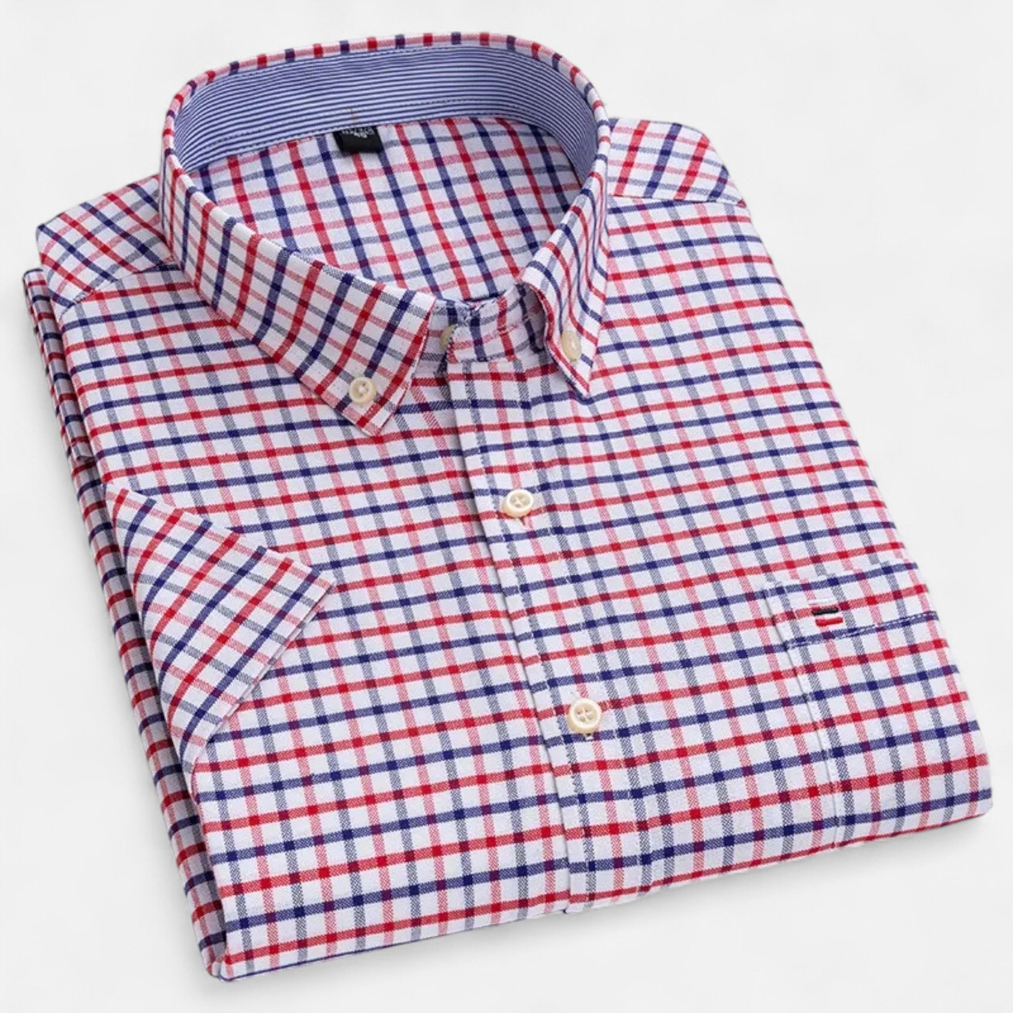 Basil | Men's Short-Sleeve Textured Shirt