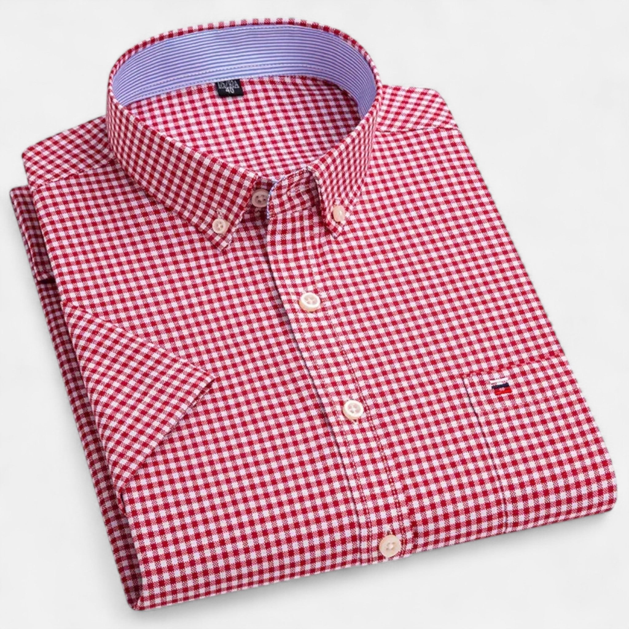 Basil | Men's Short-Sleeve Textured Shirt