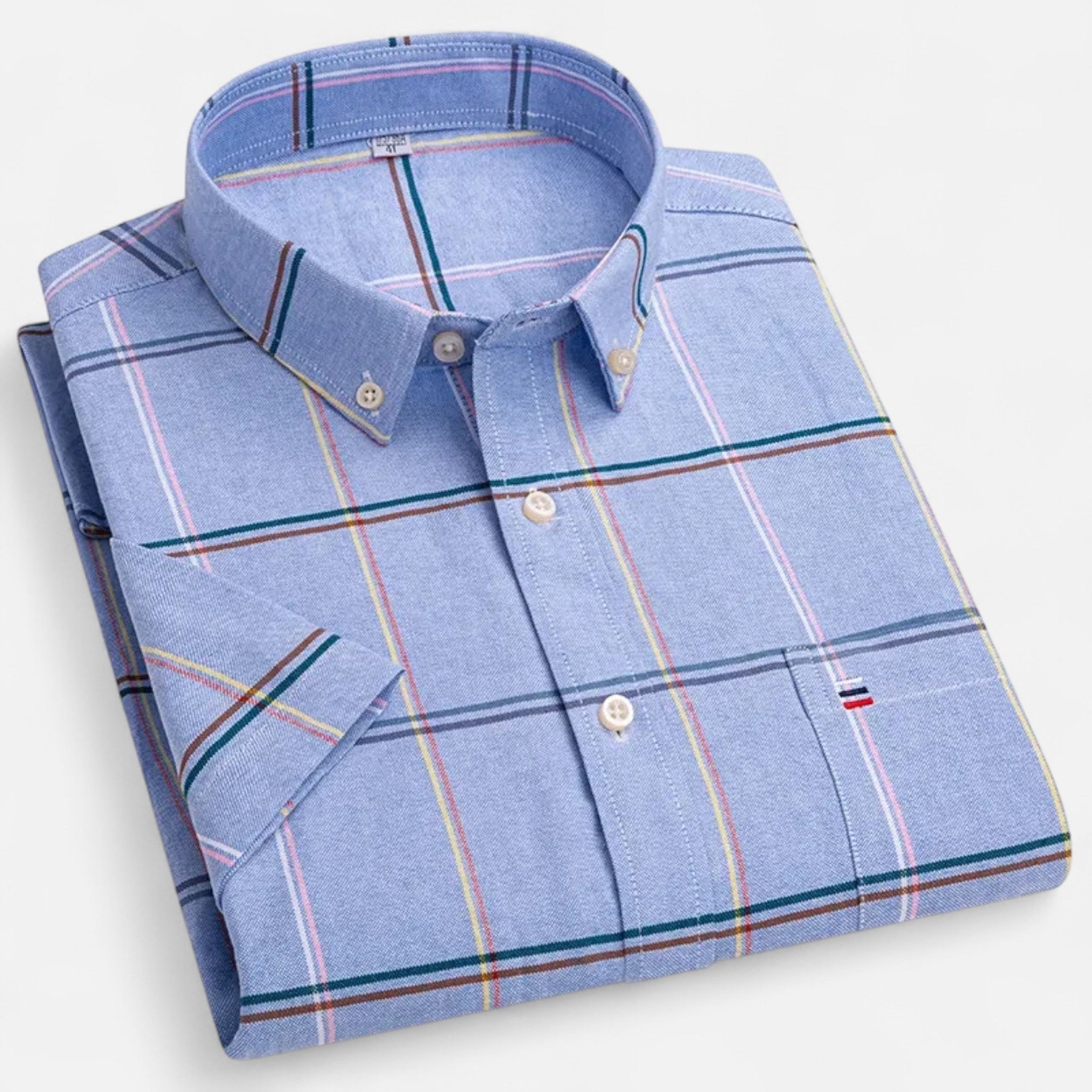 Basil | Men's Short-Sleeve Textured Shirt