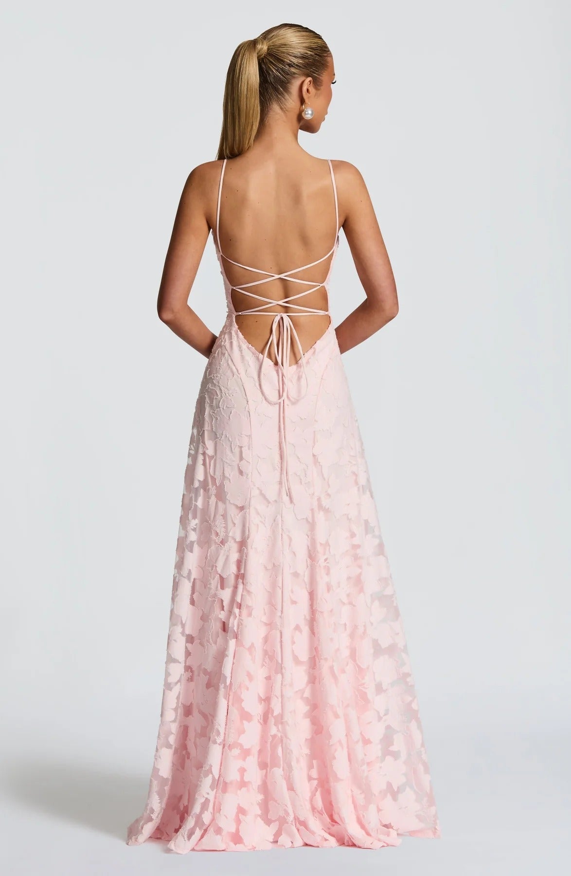 Briar | Women’s Floral Jacquard Sleeveless Maxi Dress