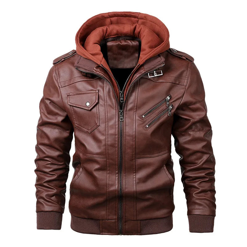 Bruce | Men's Zip-Up Biker Jacket