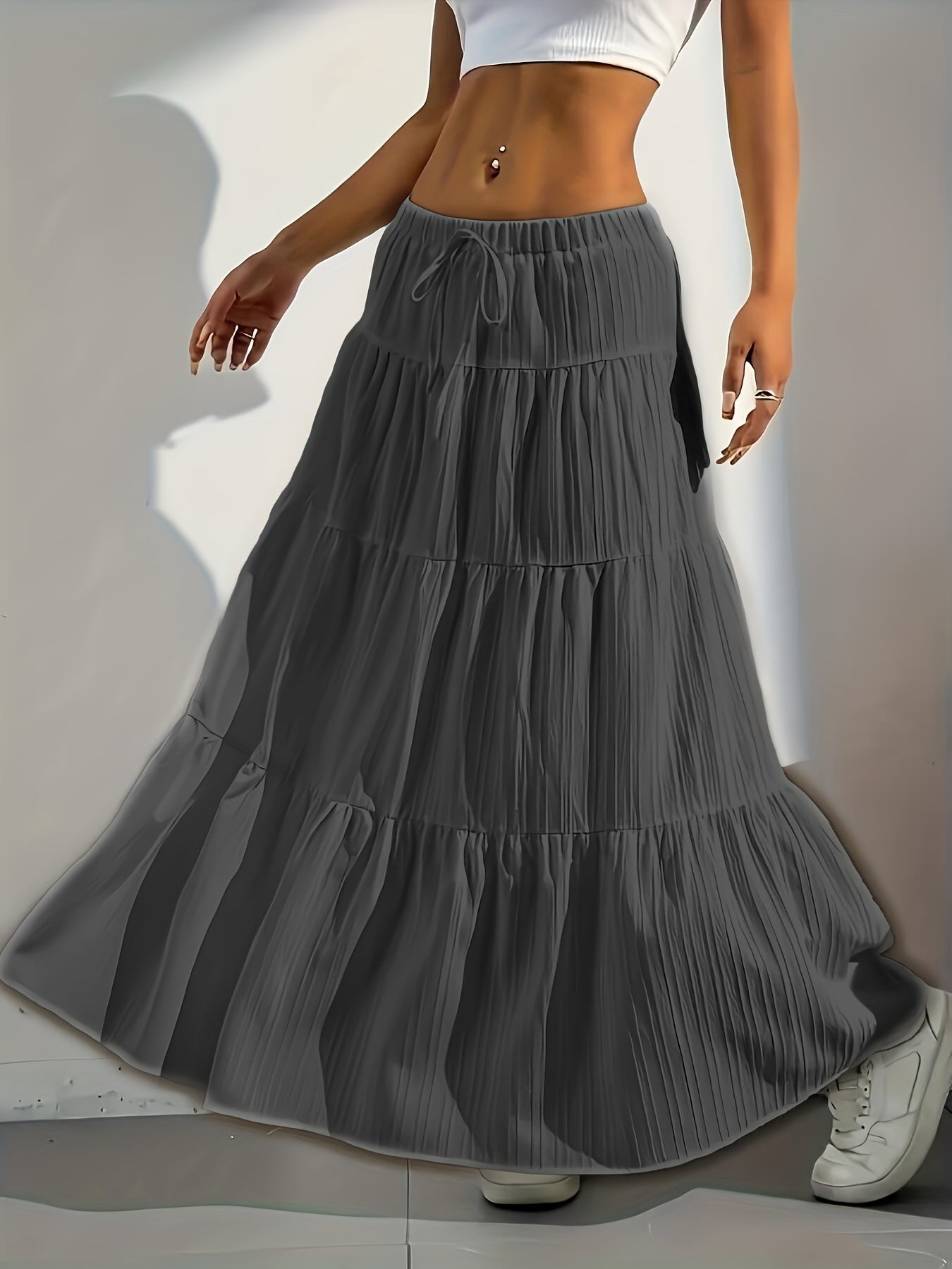 Lilian | Women's Tie-Back Flared Summer Skirt