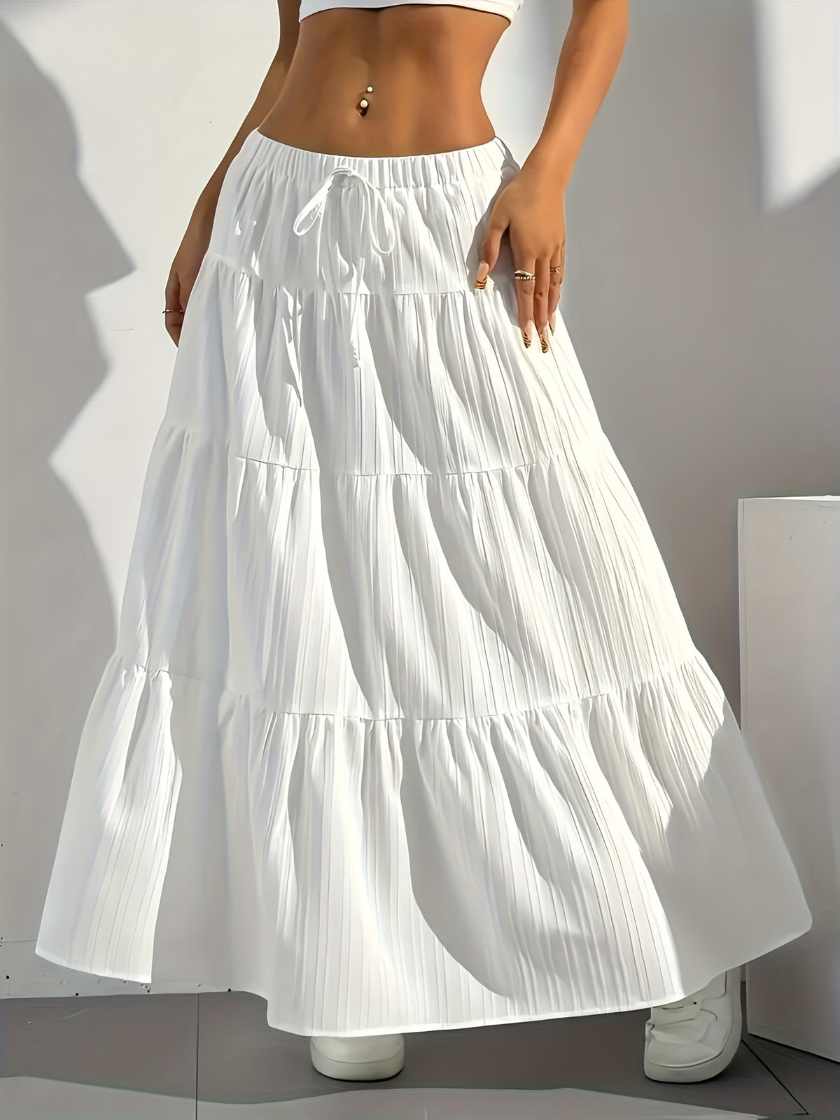 Lilian | Women's Tie-Back Flared Summer Skirt